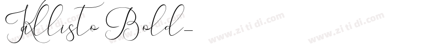 Kallisto Bold字体转换